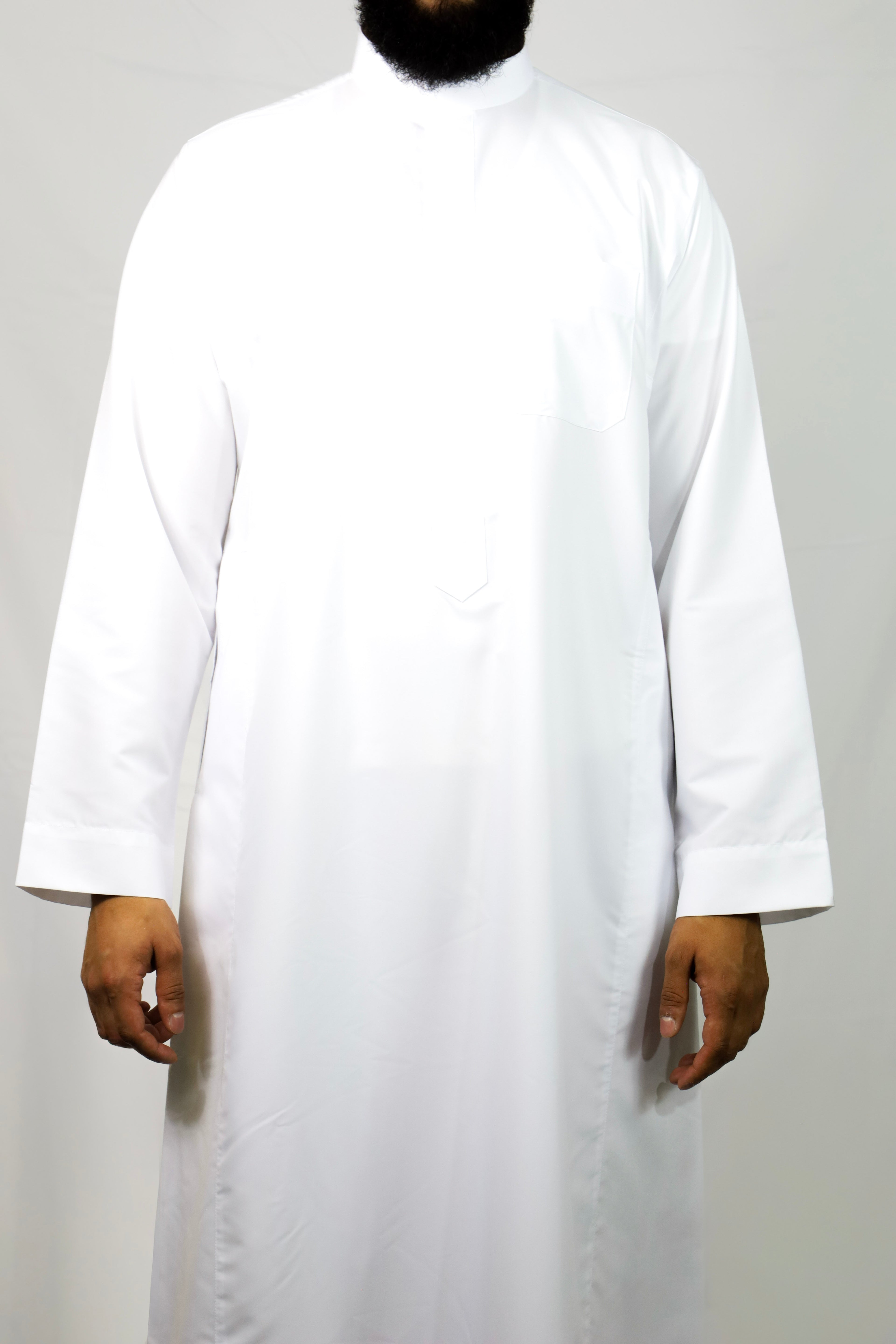 Hijazi White Saudi Thobe
