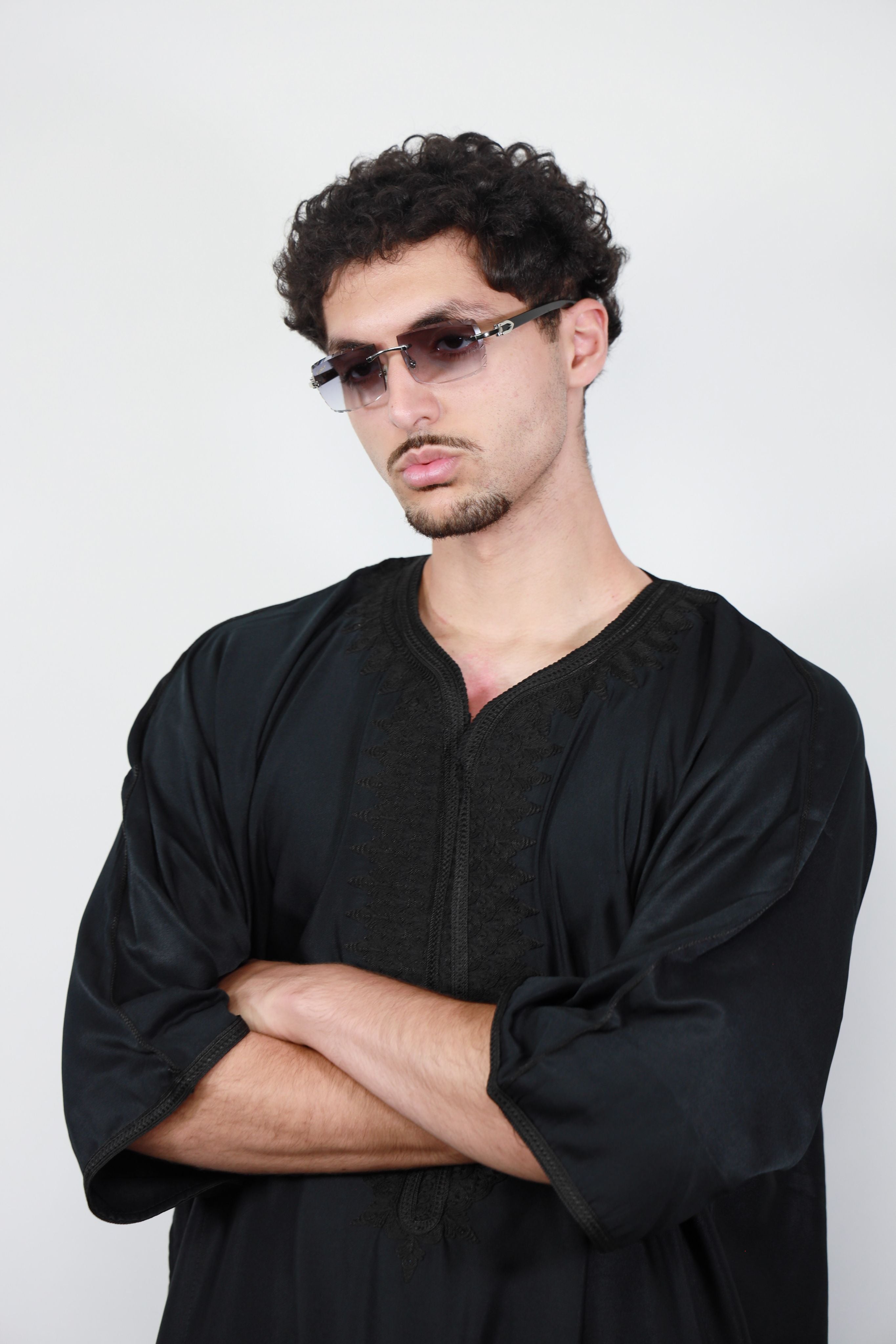 “Noire Élégance” Gandoura