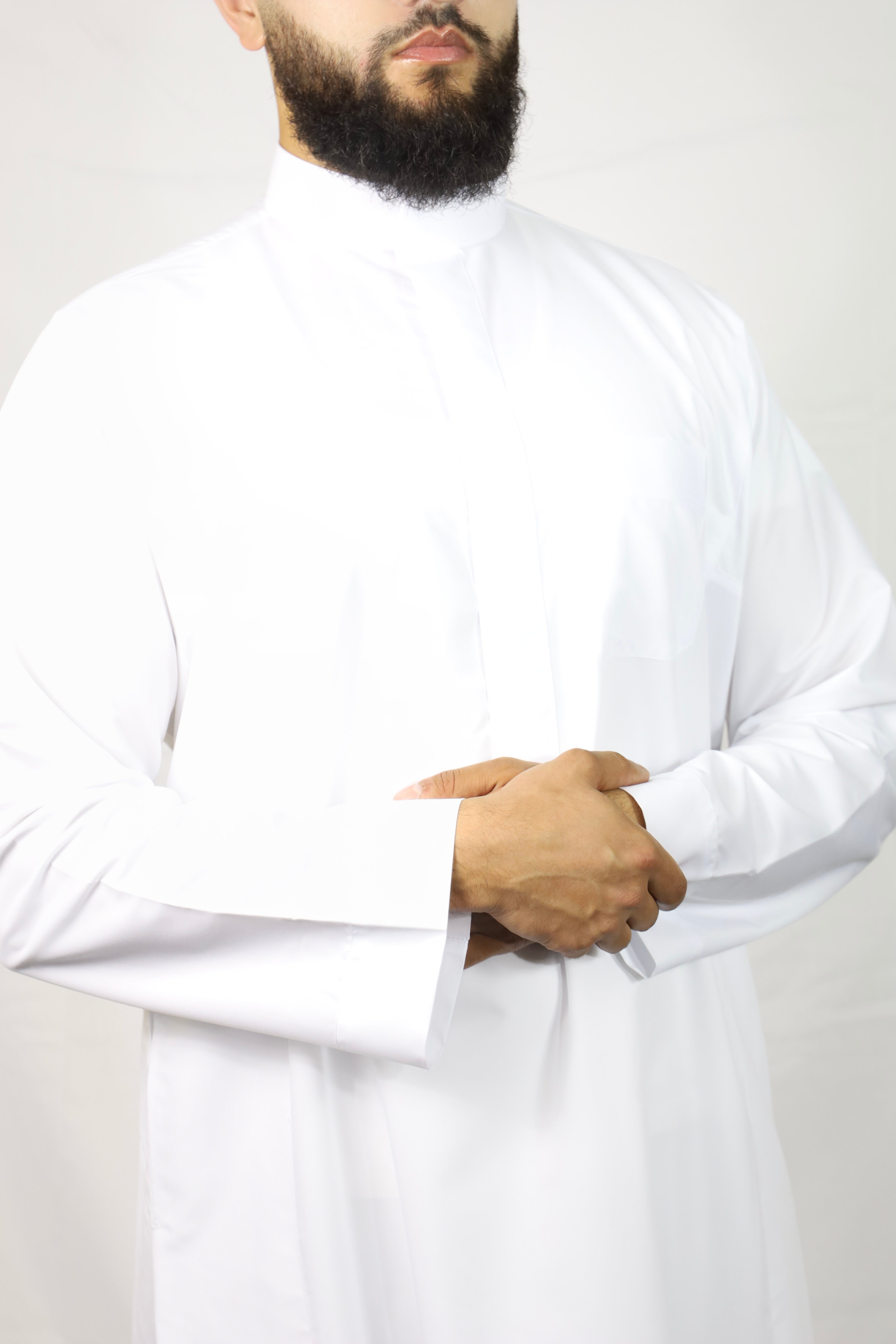 Hijazi White Saudi Thobe